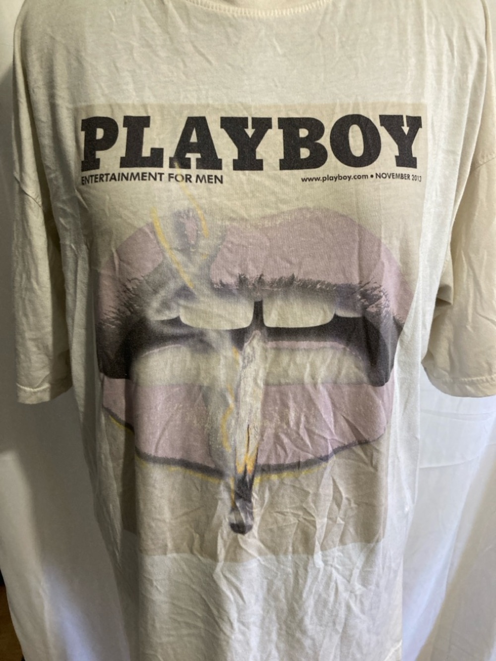 Playboy X Missguided Magazine Cover Oversized T-Shirt View 2